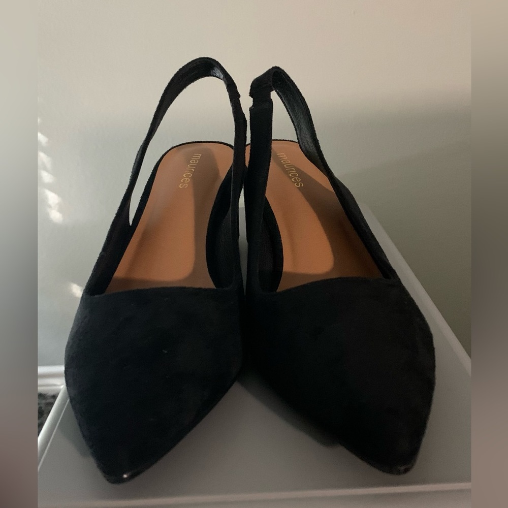 Maurices lily sling back block heel